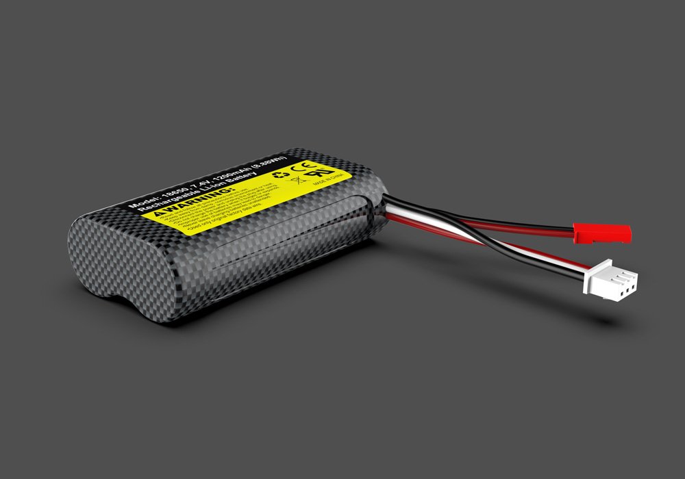 UDI 1/16 Breaker Power Supply With Rechargable 7.4V 1200mAh Li-Ion Battery